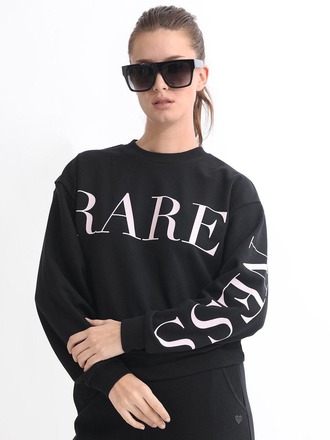 RAREISM Typographic Printed Cotton Sweatshirt