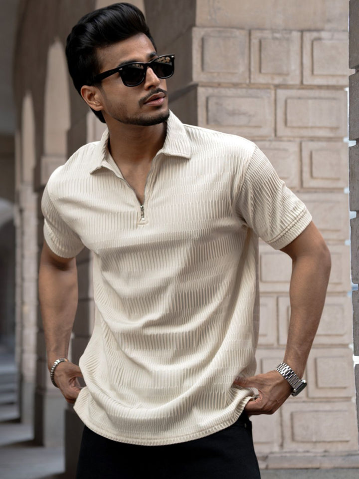 Powerlook Men Polo Collar T-shirt