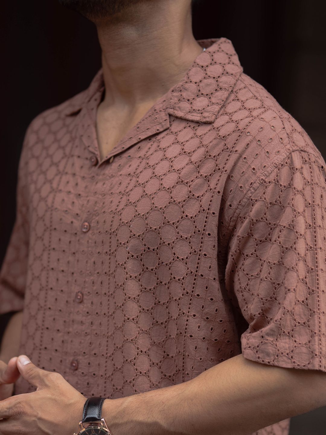 Powerlook Men Geometric Printed Spread Collar India Slim Casual Shirt