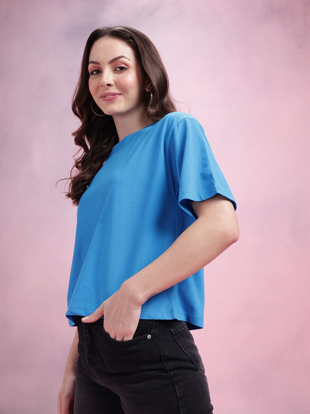 DressBerry Drop-Shoulder Boxy T-shirt