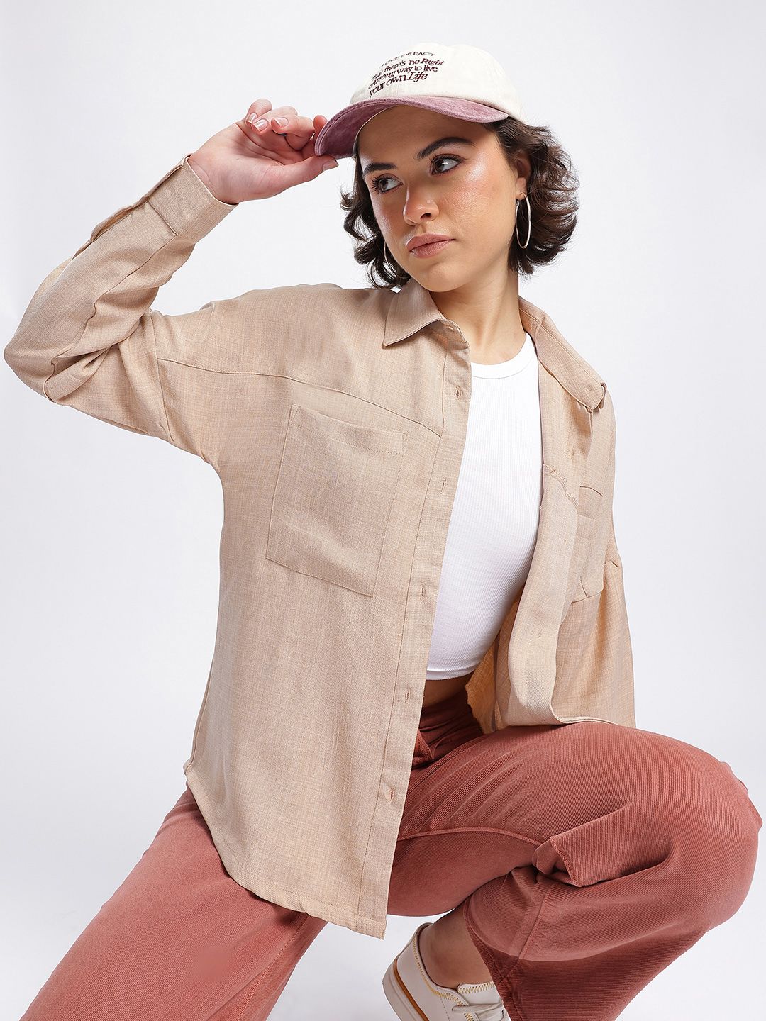 DressBerry Elegant Essence Drop-Shoulder Shirt
