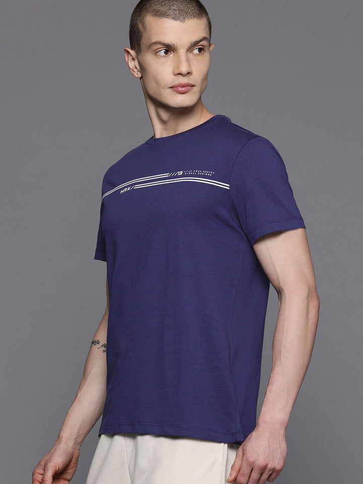 HRX oleh Hrithik Roshan Men Typography T-Shirt dicetak