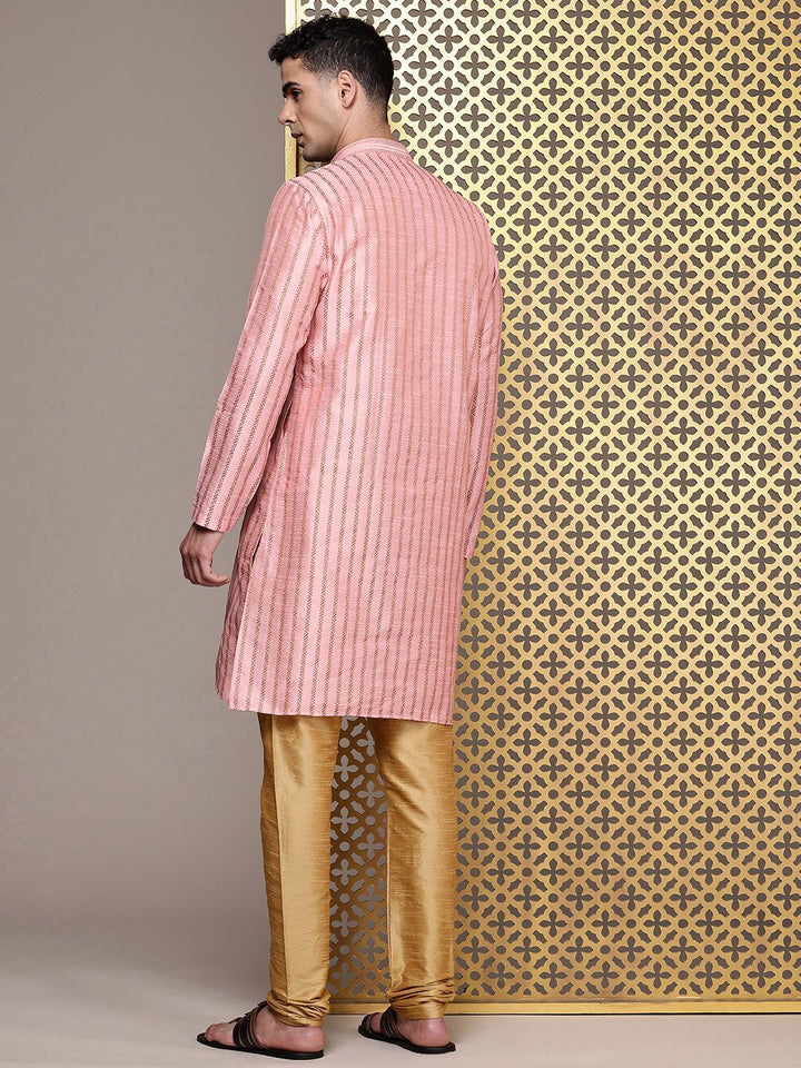 House of Pataudi Woven Design Regular Jashn Kurta With Churidar