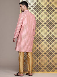 House of Pataudi Woven Design Regular Jashn Kurta With Churidar