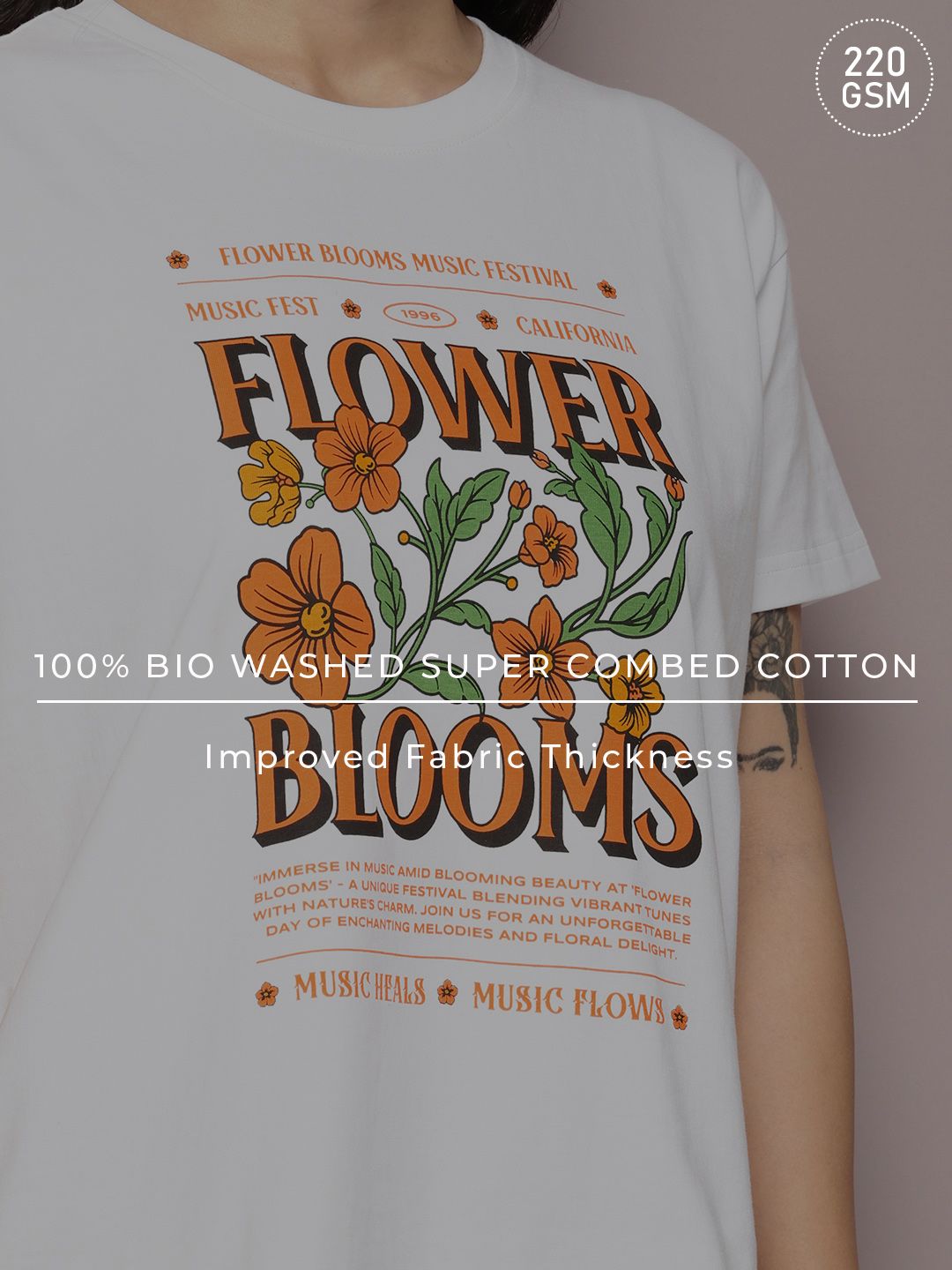 DILLINGER Typography Printed Pure Cotton Boxy T-shirt