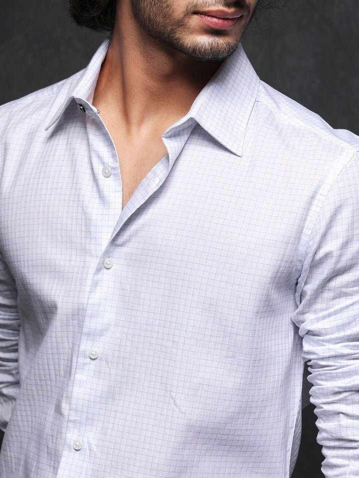 RARE RABBIT Men Broad Slim Fit Cotton Shirt
