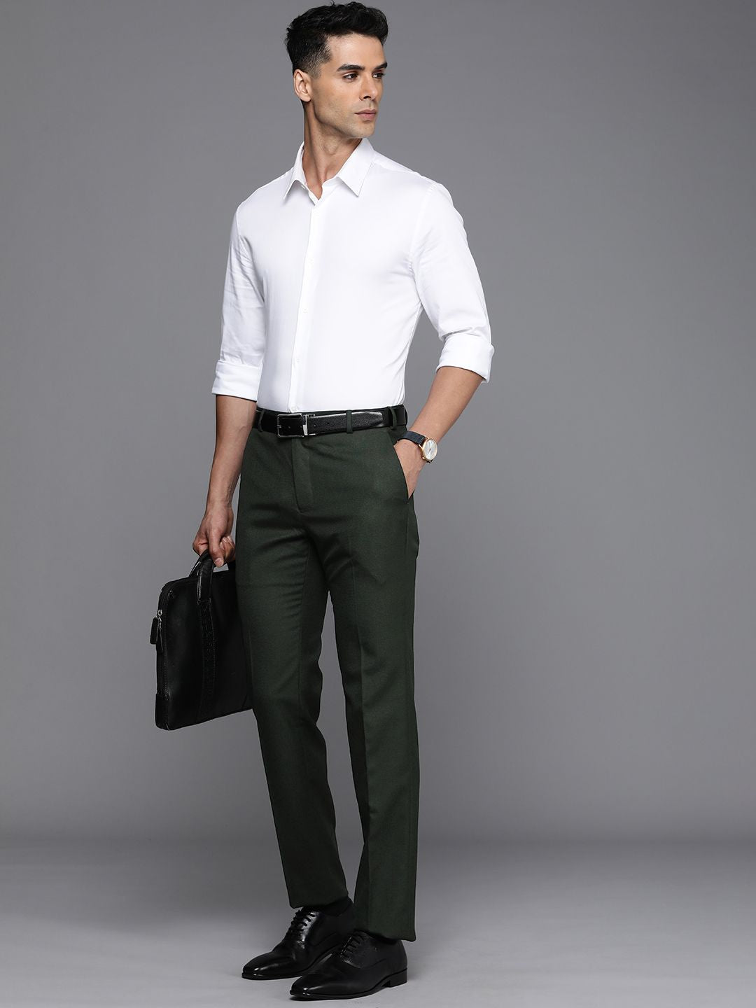 Raymond Men Slim Fit Formal Trousers