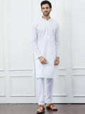 See Designs Striped Mandarin Collar Gotta Patti Cotton Kurta