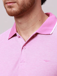 Park Avenue Men Polo Collar Pockets Slim Fit T-shirt