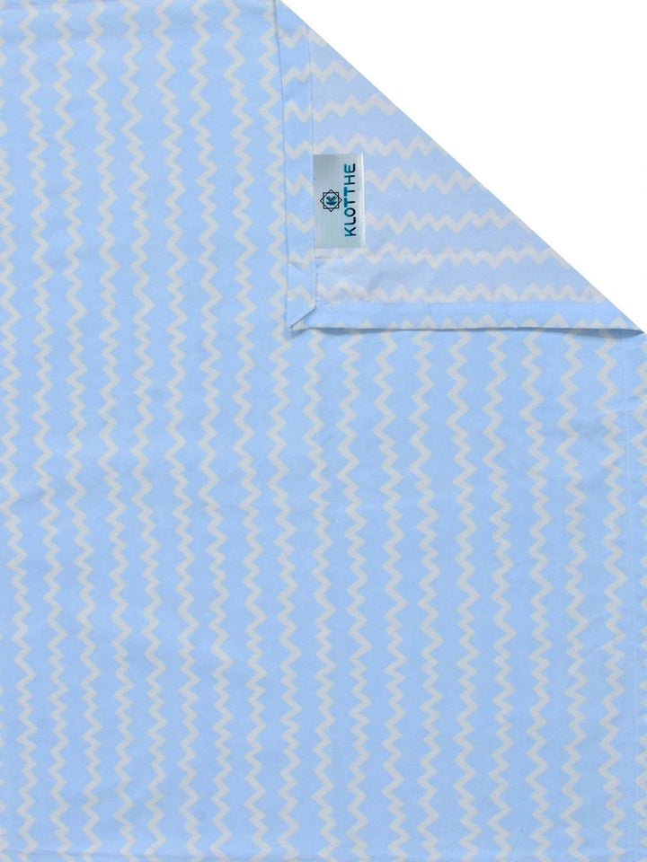 Moda Rapido X KLOTTHE Blue 300 TC Single Bedsheet with 1 Pillow Covers