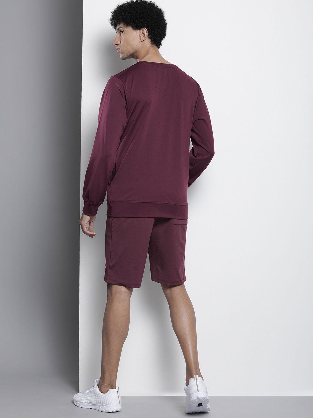 The Indian Garage Co Men Crew Neck Sweatshirt & Shorts Co-Ord Set