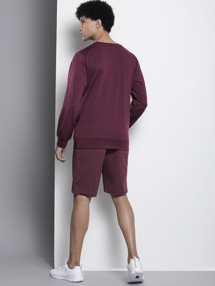 The Indian Garage Co Men Crew Neck Sweatshirt & Shorts Co-Ord Set