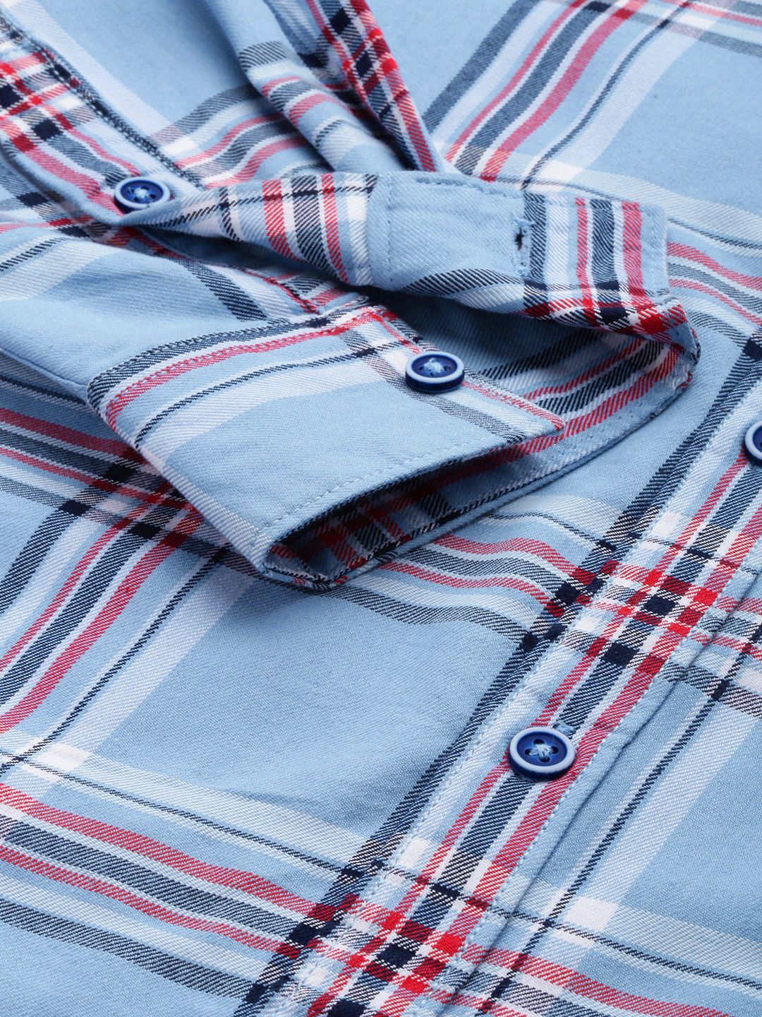 The Indian Garage Co Men Regular Fit Checked Casual Shirt