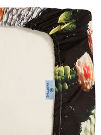 KLOTTHE Biru & Hijau Bercetak 400 TC Cadar Katil Double Dengan 2 Sarung Bantal-98.4 x 88.5 Inci