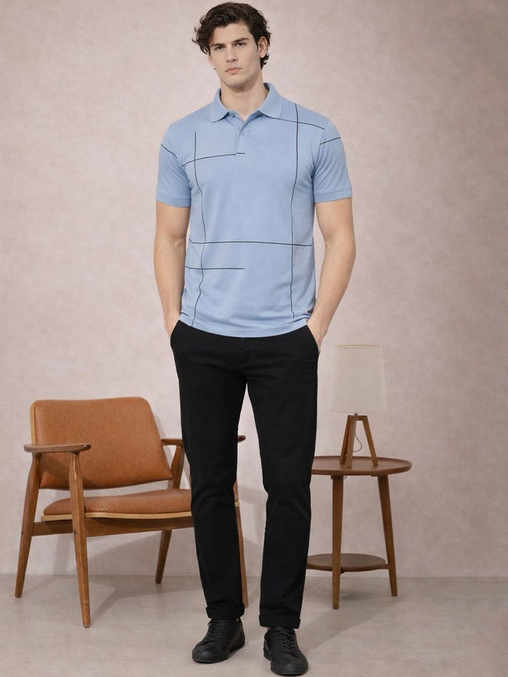 Baju-T Kolar Polo Bercetak ADRO Lelaki