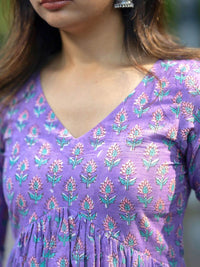 Kalini Wanita Bercetak Kurta Bercetak Dengan Seluar & Dupatta