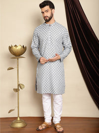 Anouk Bandhani Printed Kurta With Churidar
