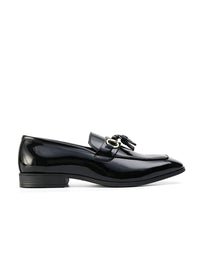 Kasut Slip On Bertumit Blok Hitam Lelaki MONKSTORY