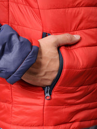 The Indian Garage Co Men Colourblocked Detachable Hood Padded Jacket