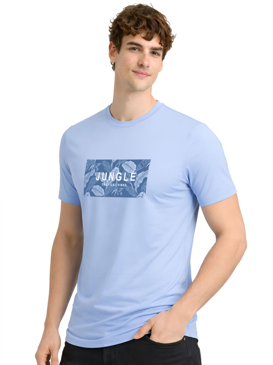 ADRO Men Printed Tropical T-shirt