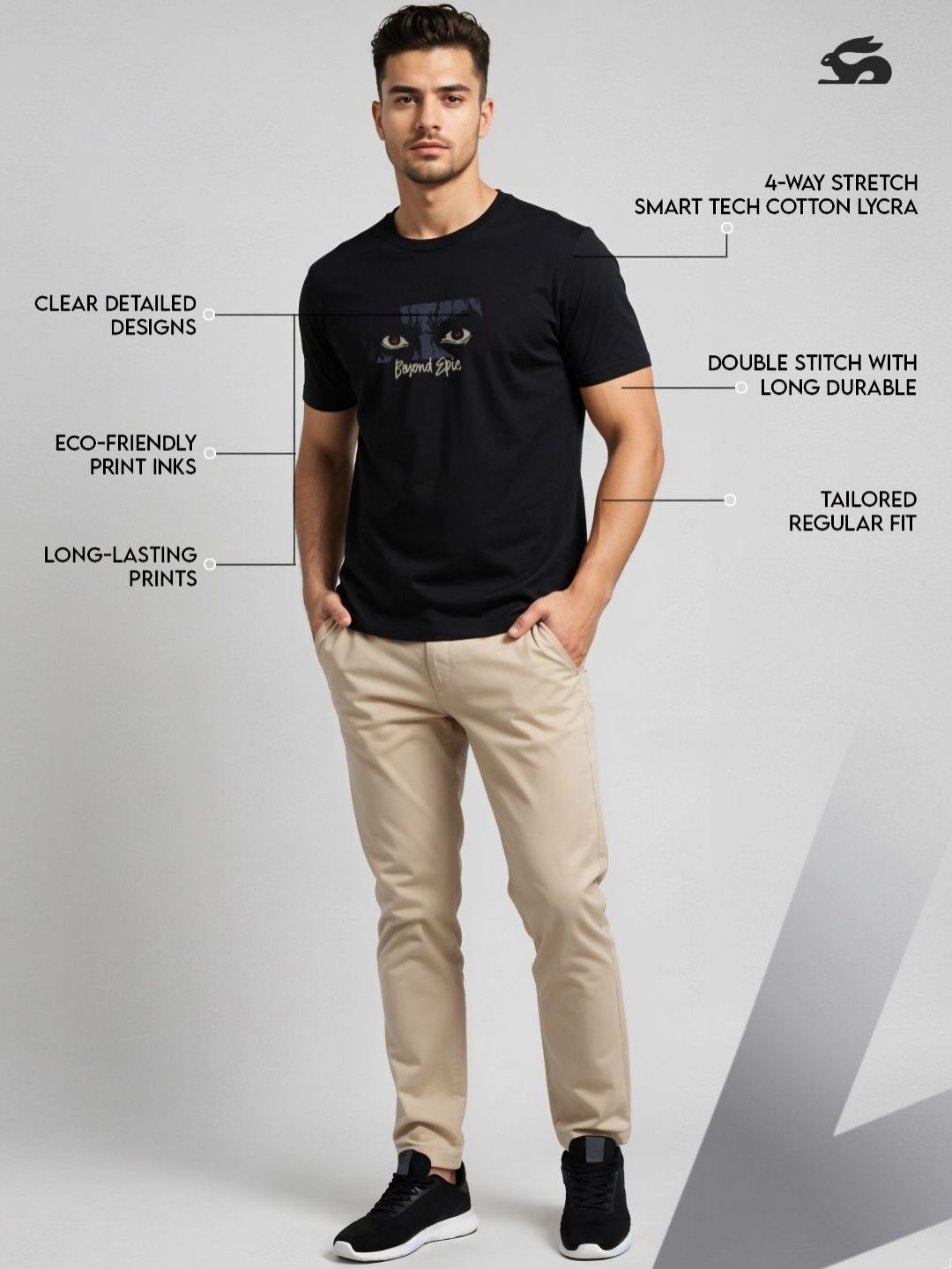 ADRO Men Printed T-shirt