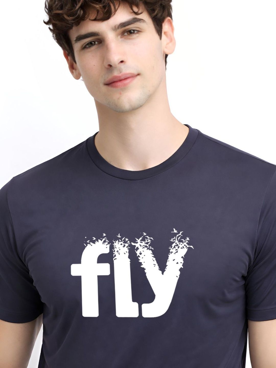 ADRO Men Typography Printed T-shirt
