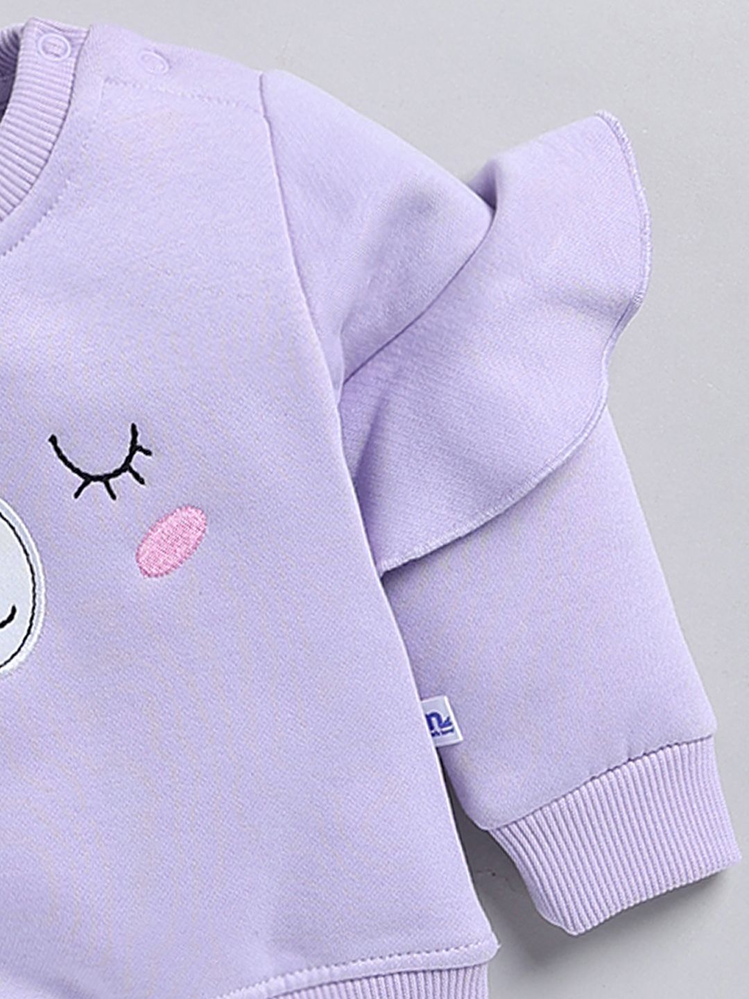 Moms Love Infant Girls Embroidered Pure Cotton Sweatshirt