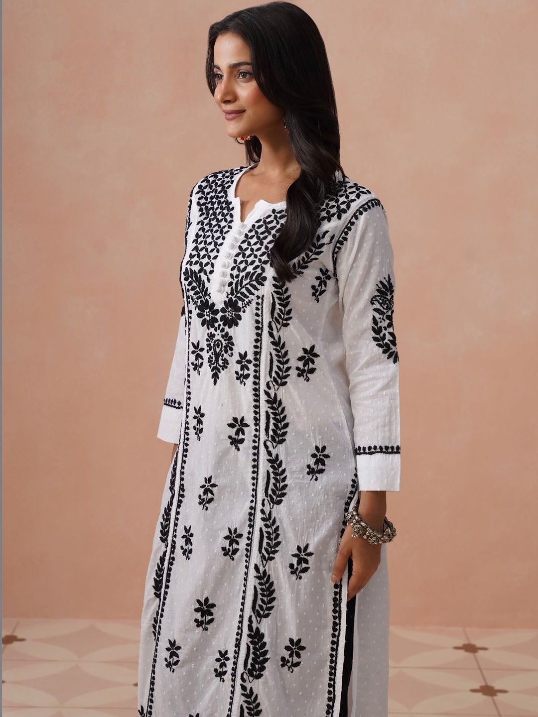 House of Chikankari Women Ethnic Motifs Embroidered Chikankari Kurta