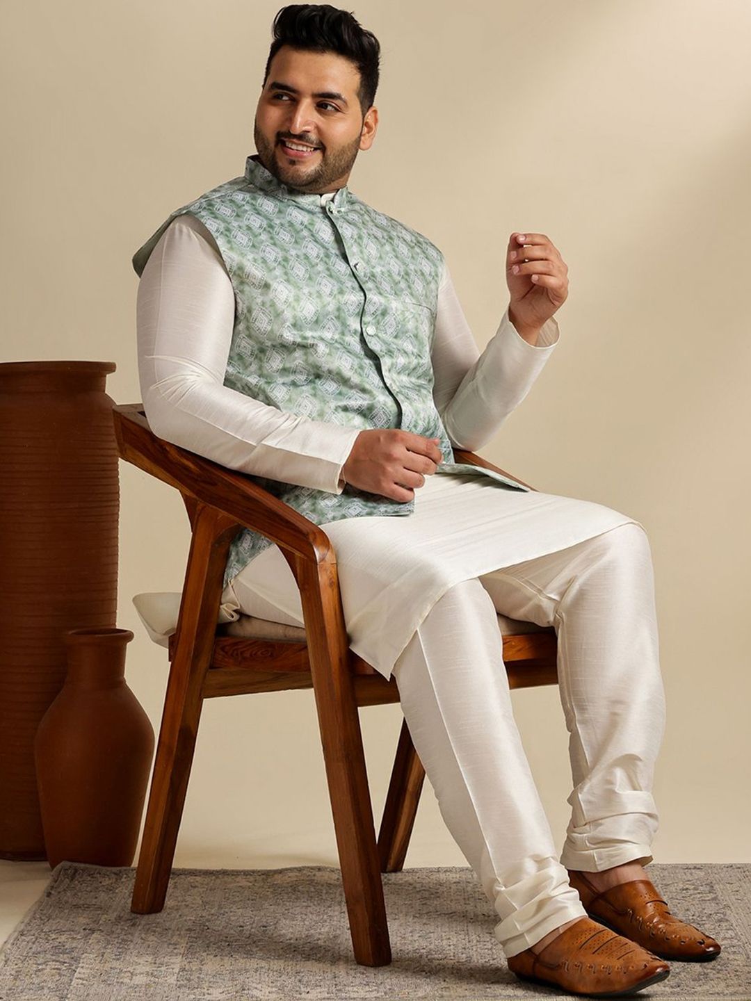 SOJANYA PLUS Printed Nehru Jacket