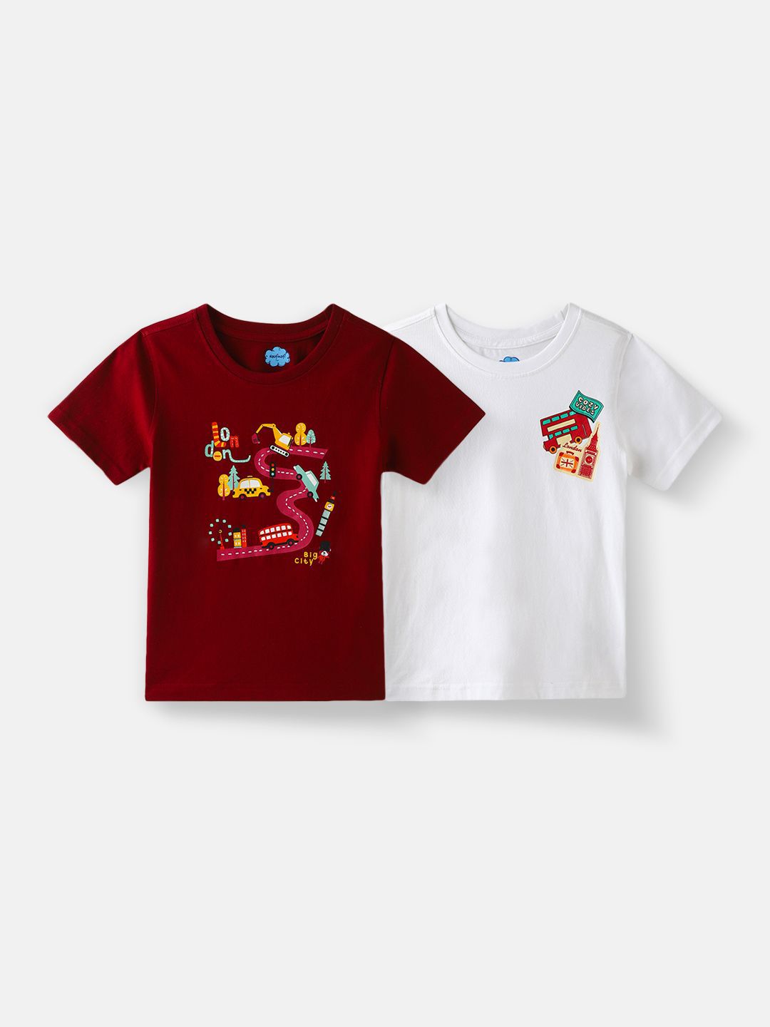 Nauti Nati Boys 2 Printed Bio Finish T-shirt