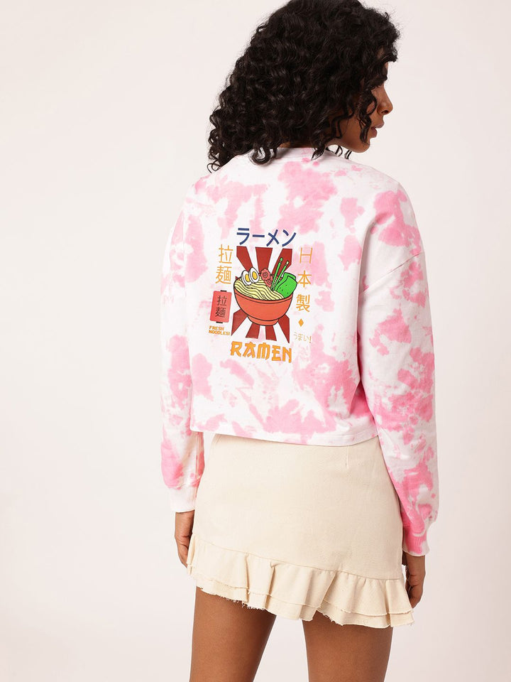 DressBerry Dyed & Printed Cotton Terry Boxy Sweatshirt