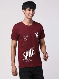 ADRO Men Graphic Printed Round Neck Cotton T-shirt