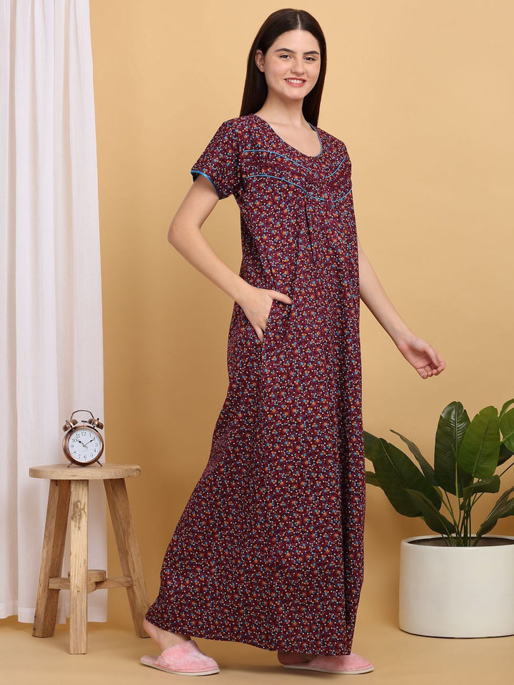 Sweet Dreams Printed Maxi Nightdress