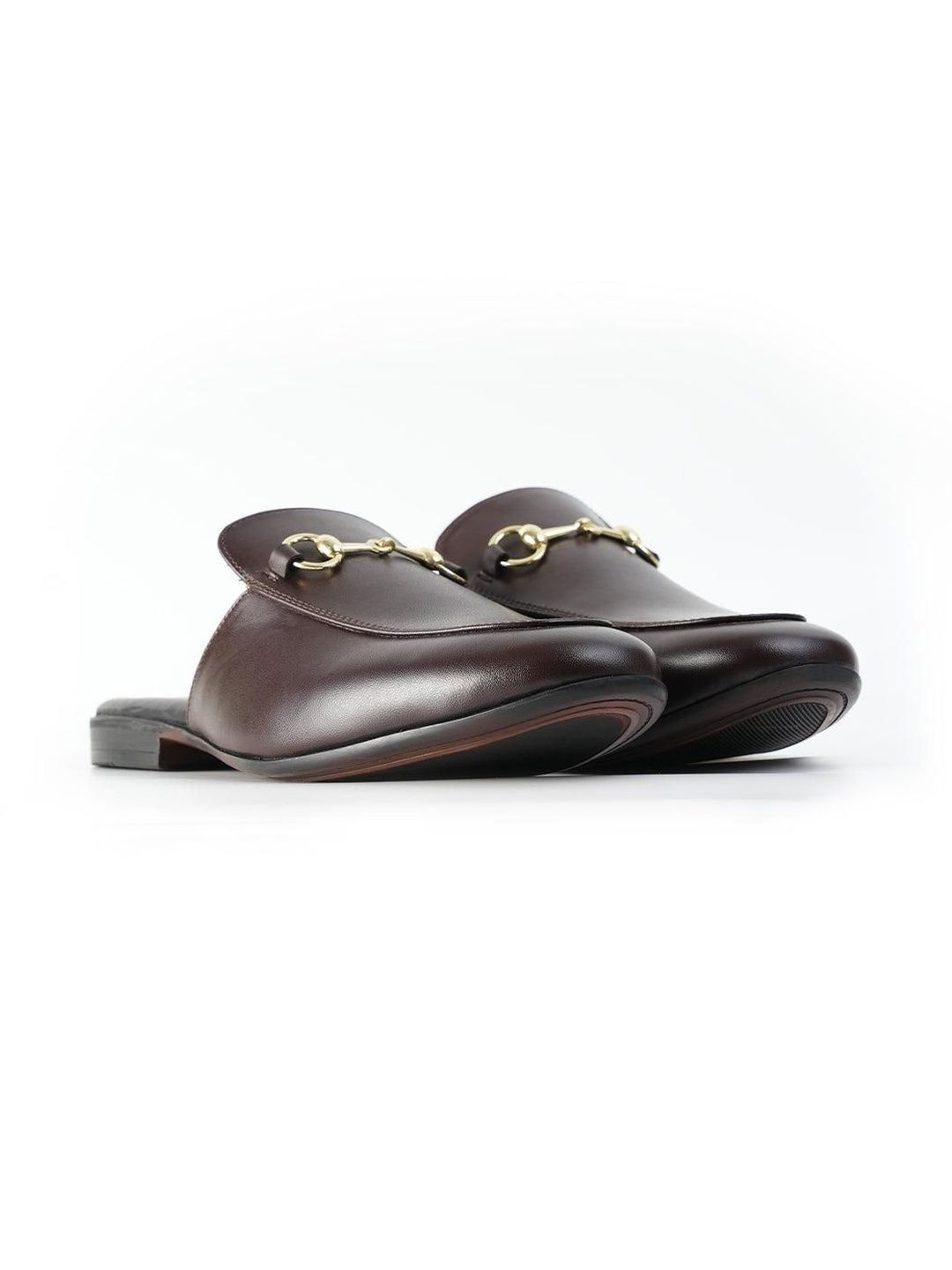 MONKSTORY Horsebit Classic Mules - Coklat