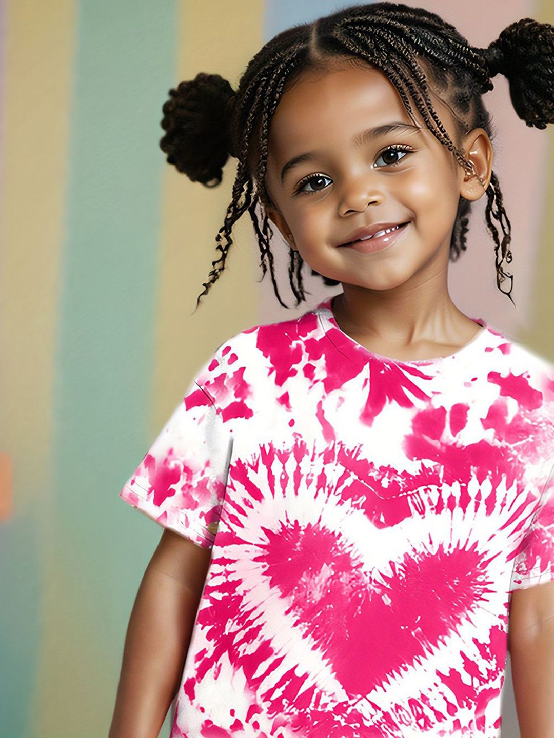 YK Girls Printed Top With Shorts