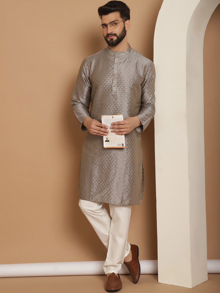 Anouk Ethnic Motifs Embroidered Straight  Kurta with Churidar