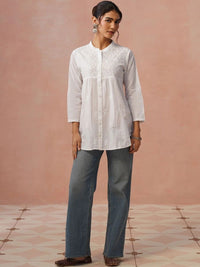 House of Chikankari Women Straight Casual Shirt