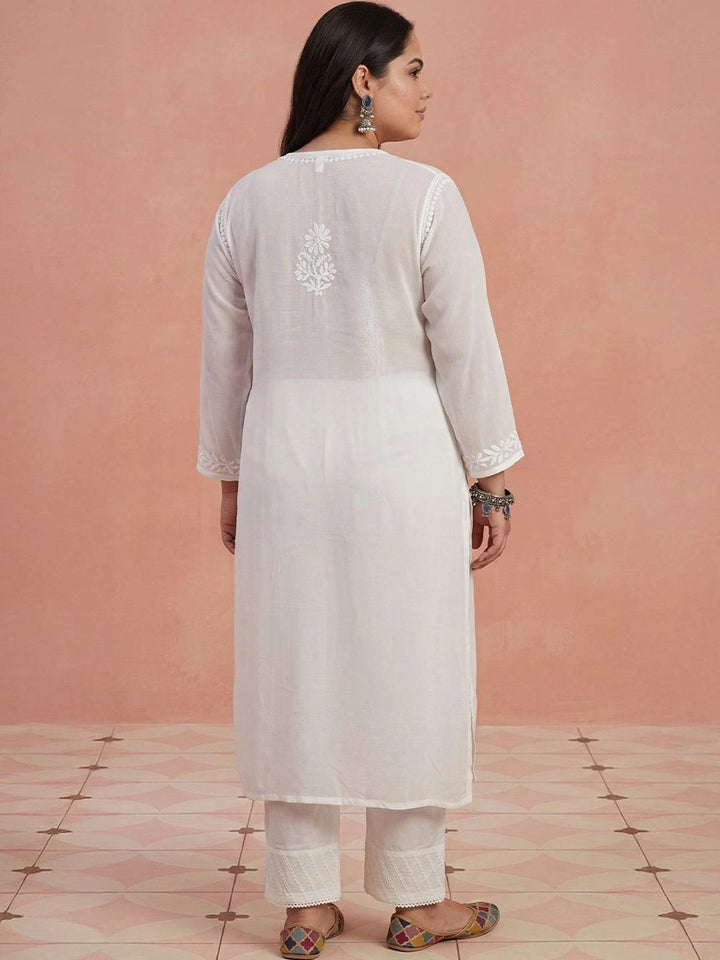 House of Chikankari Women Ethnic Motifs Embroidered Chikankari Kurta