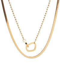 SALTY Stainless Steel Classic Beauty Layered Necklace