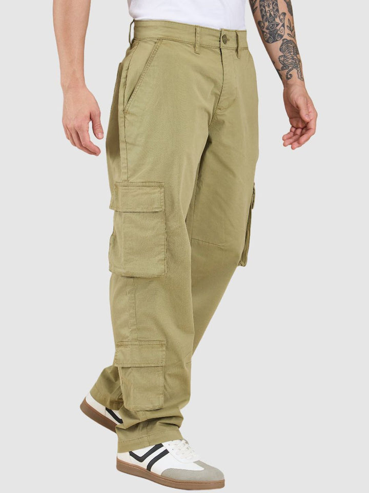 Being Human Men Relaxed Loose Fit Cargos Trousers