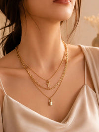 VOGUE PANASH Kalung Berlapis Emas Berlapis Emas