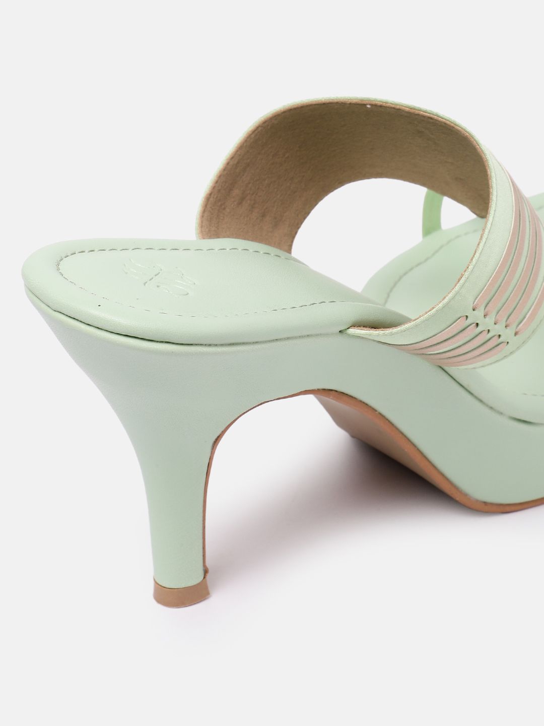 House of Pataudi Open Toe Woven Design Slim Heels