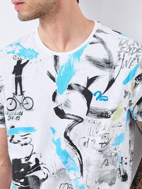 SPYKAR Men Printed Pockets Slim Fit T-shirt