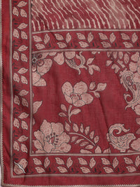 Libas Floral Printed Gotta Patti Pure Cotton Straight Kurta With Palazzo & Dupatta