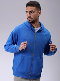 The Indian Garage Co Men Hooded Double Way Front Open Zipper Sweatshirt