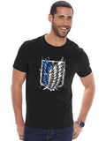 Pek ADRO Lelaki dengan 3 T-shirt Kapas Leher Bulat Bercetak Grafik