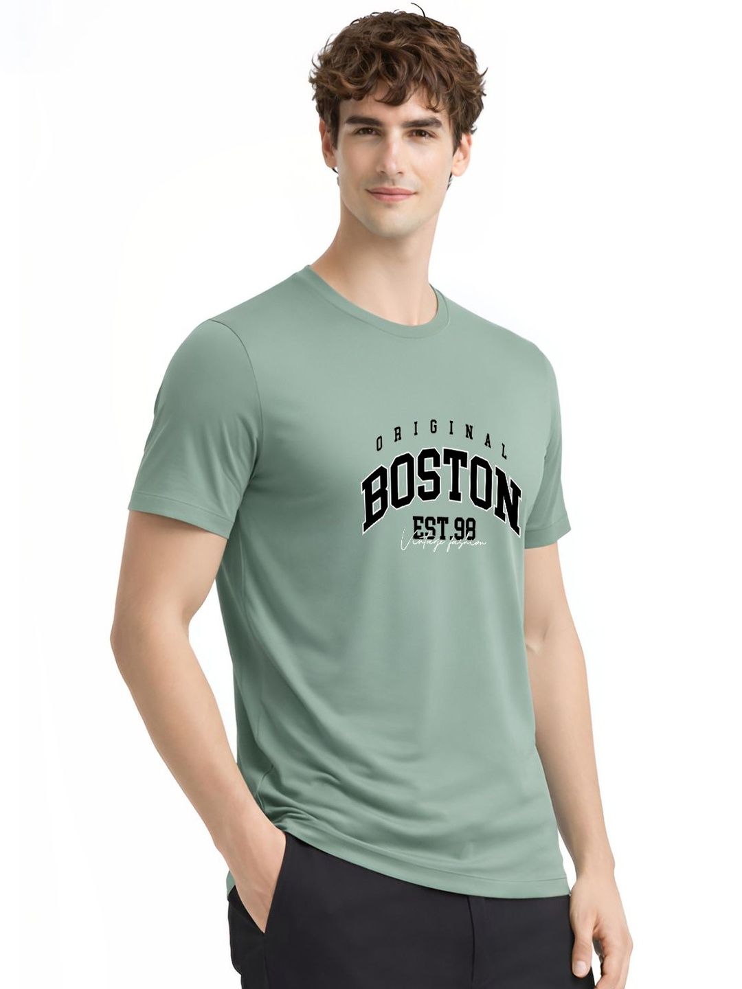 ADRO Men Typography Printed T-shirt