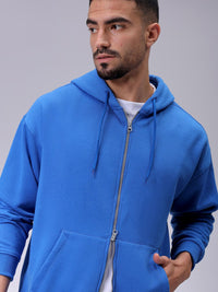 The Indian Garage Co Men Hooded Double Way Front Open Zipper Sweatshirt