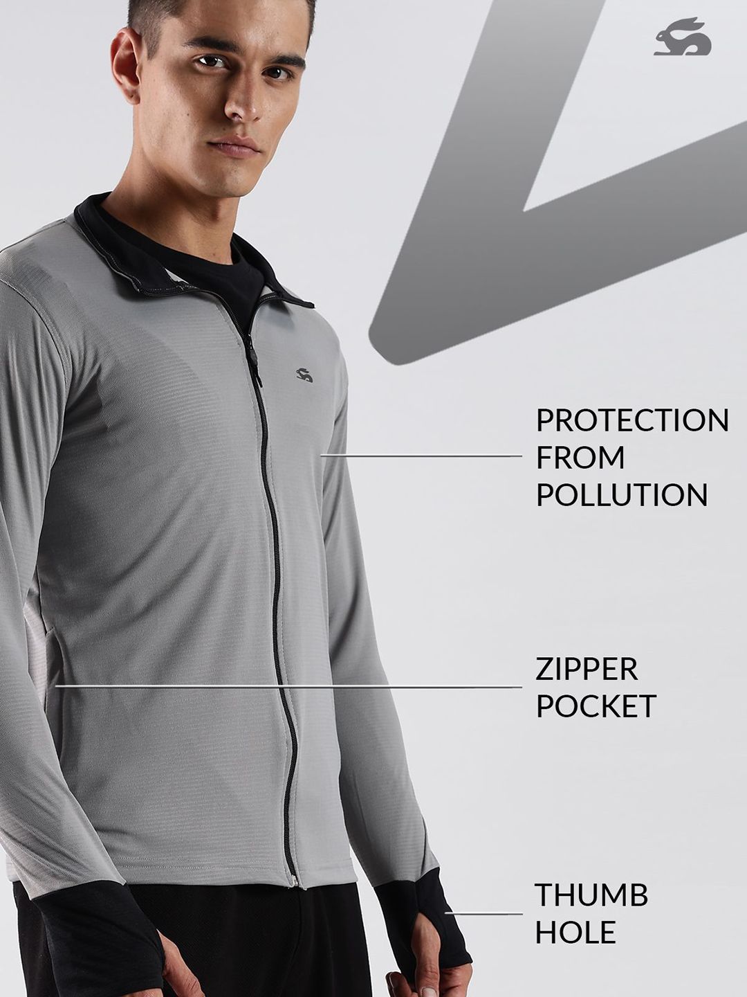 ADRO Men Mock Collar Solid Lightweight Casual Sporty Jacket
