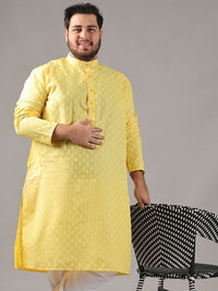 SOJANYA PLUS Saiz Motif Etnik Bercetak Kolar Jalur Kurta Lurus